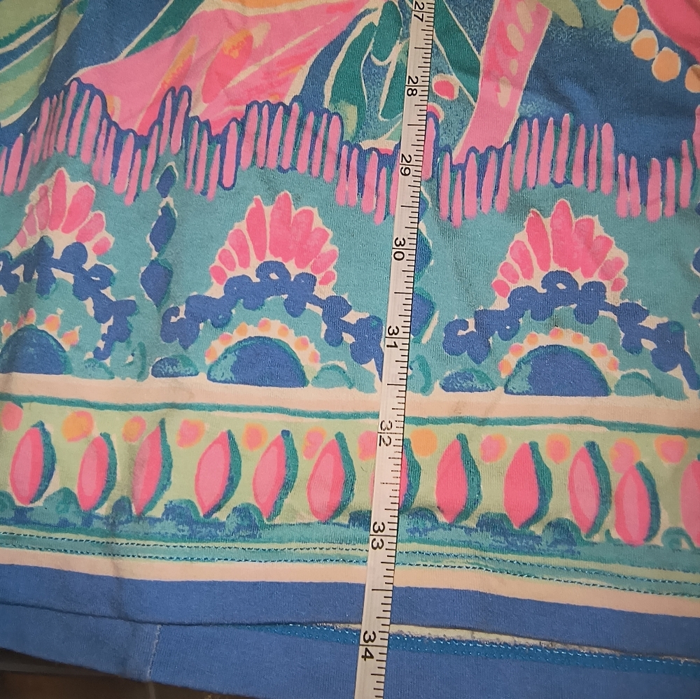 Lilly Pulitzer Sophiletta Dress Bennet Blue Showstopper Print UPF 50+ Size M - Picture 16 of 17